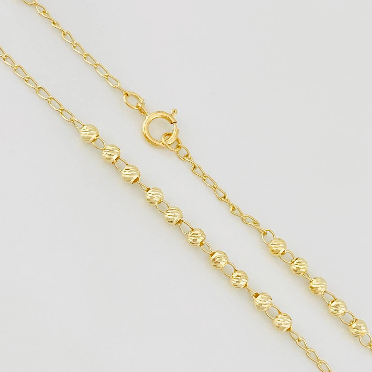Rosario Virgen Milagrosa 5.85g / 55cm / 3mm Oro Amarillo 18K