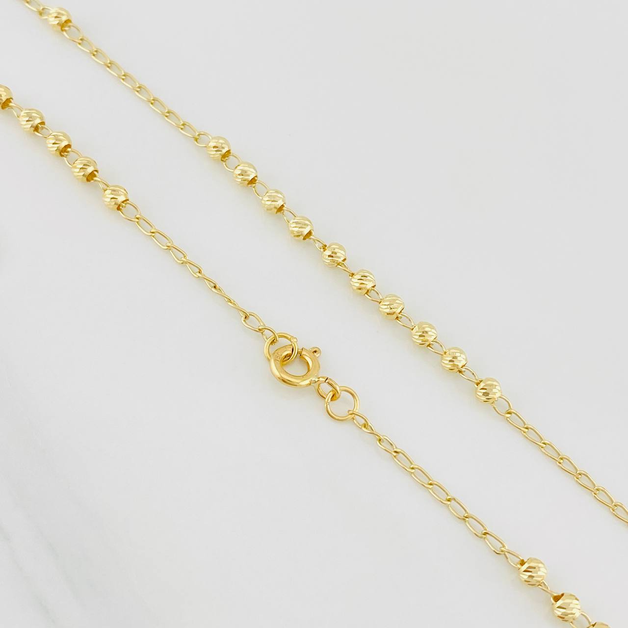 Rosario Virgen Milagrosa 5.85g / 55cm / 3mm Oro Amarillo 18K