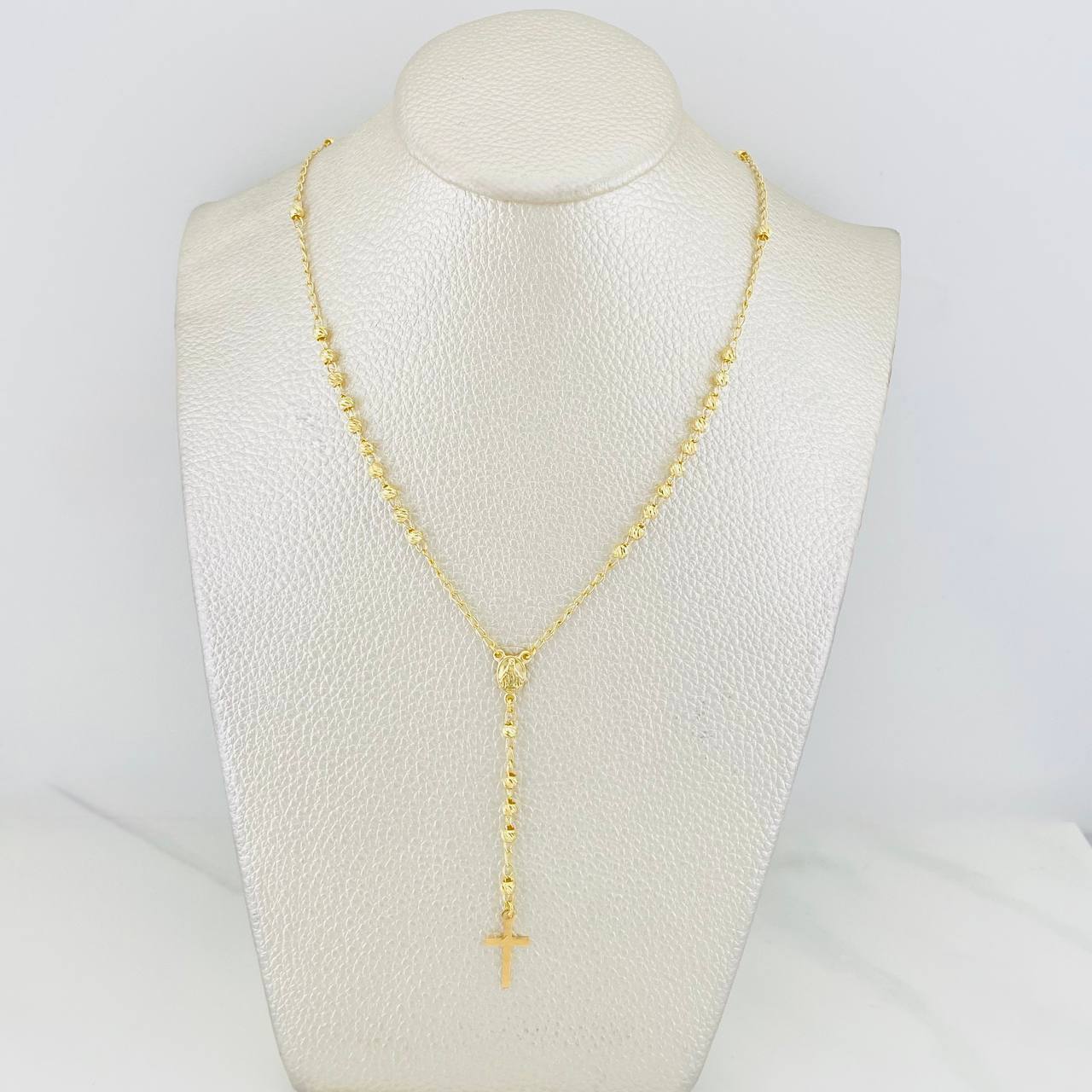 Rosario Virgen Milagrosa 5.85g / 55cm / 3mm Oro Amarillo 18K