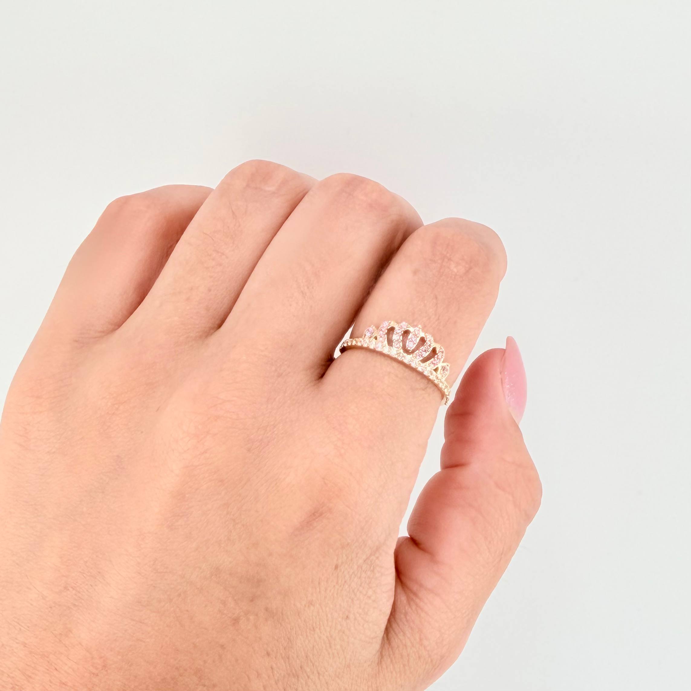 Anillo Corona 1.65gr / T7 / Oro Amarillo 18K