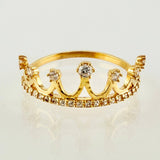 Anillo Corona Reina 1.65gr / T7 / Oro Amarillo 18K