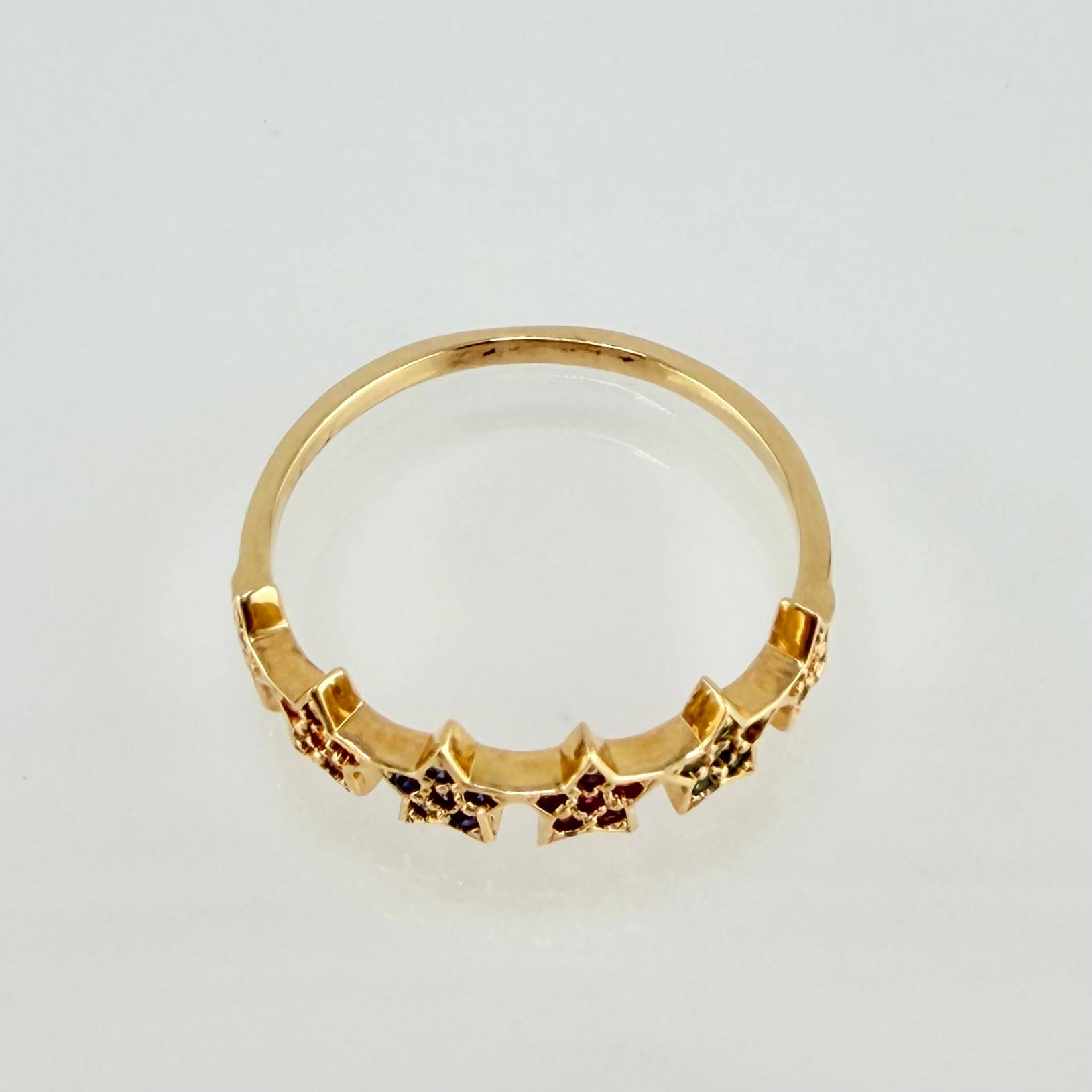 Anillo Estrellas 2.05gr / T8 / Oro Amarillo 18K
