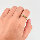 Anillo Solitario Cinco Piedras 1.8gr / T6 1/2 / Oro Amarillo 18K