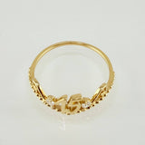Anillo Corona 15´S 1.45gr / T6 / Oro Amarillo 18K