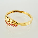 Anillo Corona Corazon 2gr / T7 / Oro Amarillo 18K
