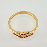 Anillo Corona Corazon 2gr / T7 / Oro Amarillo 18K