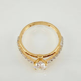 Anillo Solitario 2.6gr / T7 / Oro Amarillo 18K