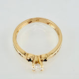 Anillo Solitario  2.95gr / T7 1/2 / Oro Amarillo 18K