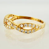 Anillo Entrelazado 1.75gr / T7 / Oro Amarillo 18K