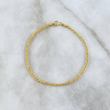Pulso Lazo 1.45gr / 18.5cm / 2mm Oro Amarillo +3 *