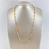 Cadena Rustica Eslabon Barril 15gr / 60cm / 4.5mm Oro Amarillo