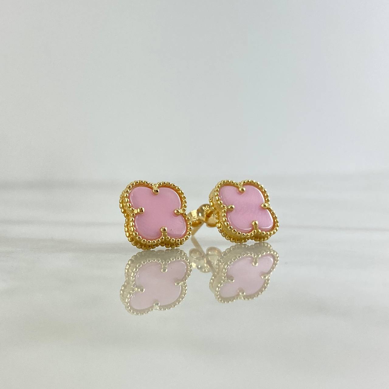 Topos Trebol VCyA 3.05gr / Cuarzo Rosado Oro Amarillo +4 ©