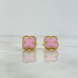 Topos Trebol VCyA 3.05gr / Cuarzo Rosado Oro Amarillo +4 ©