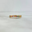 Anillo Churumbela Circular 1.7gr / T8 / Circones de Colores Oro Amarillo
