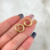 Candongas Mary 1.15gr / 1.4cm / entorchadas Oro Amarillo 18K *