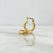 Candongas Mary 1.15gr / 1.4cm / entorchadas Oro Amarillo 18K *