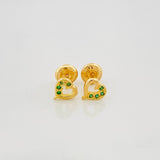 Topos Silueta Corazón 0.8 g / 5.9 mm Oro Amarillo 18K