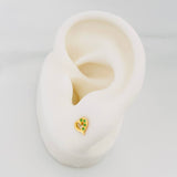 Topos Silueta Corazón 0.8 g / 5.9 mm Oro Amarillo 18K