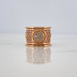 Herraje Cilindro Medusa 5.15gr / 1cm / Dos Oros Blanco Rosa 18K %