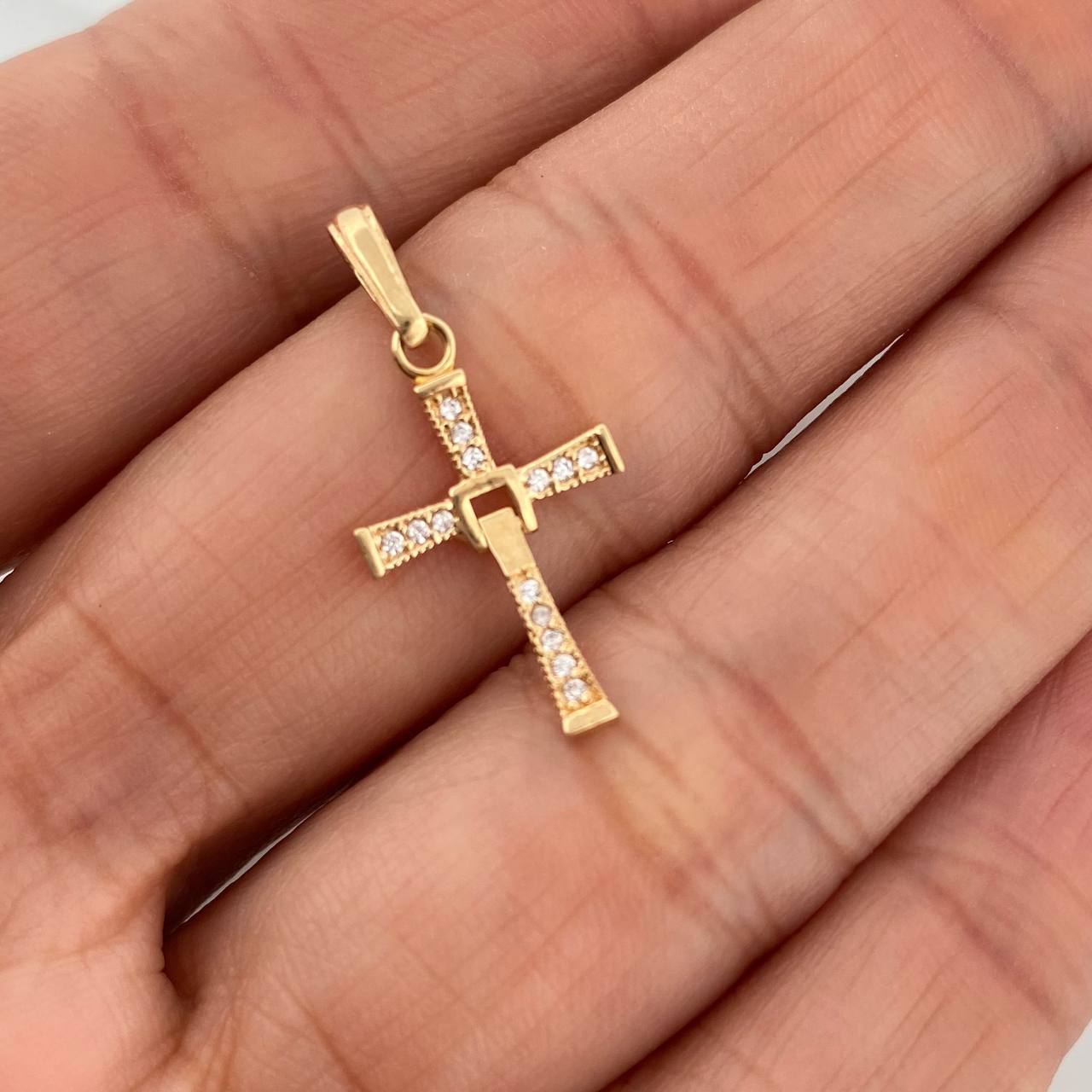 Dije Cruz Articulada 1gr / 2.6cm / Oro Amarillo 18K %
