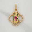 Dije Trebol Virgen Guadalupe 2.15gr / 2.5cm / Oro Amarillo 18K %