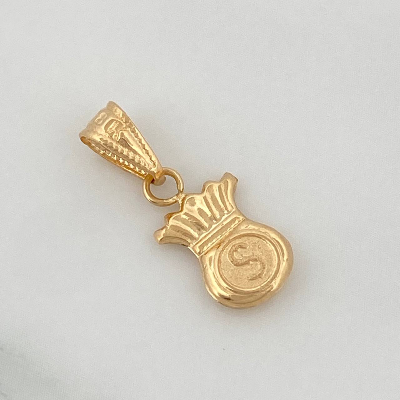 Dije Bolsa Dinero 0.55gr / 1.8cm / Oro Amarillo 18K %