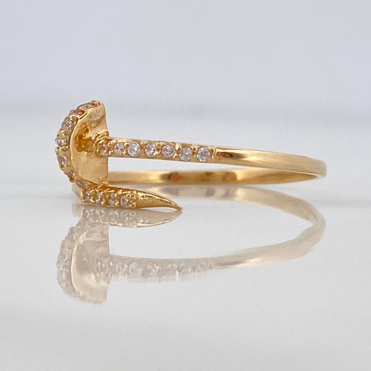 Anillo Clavo 1.5gr / T7 1/4 / Oro Amarillo 18K %