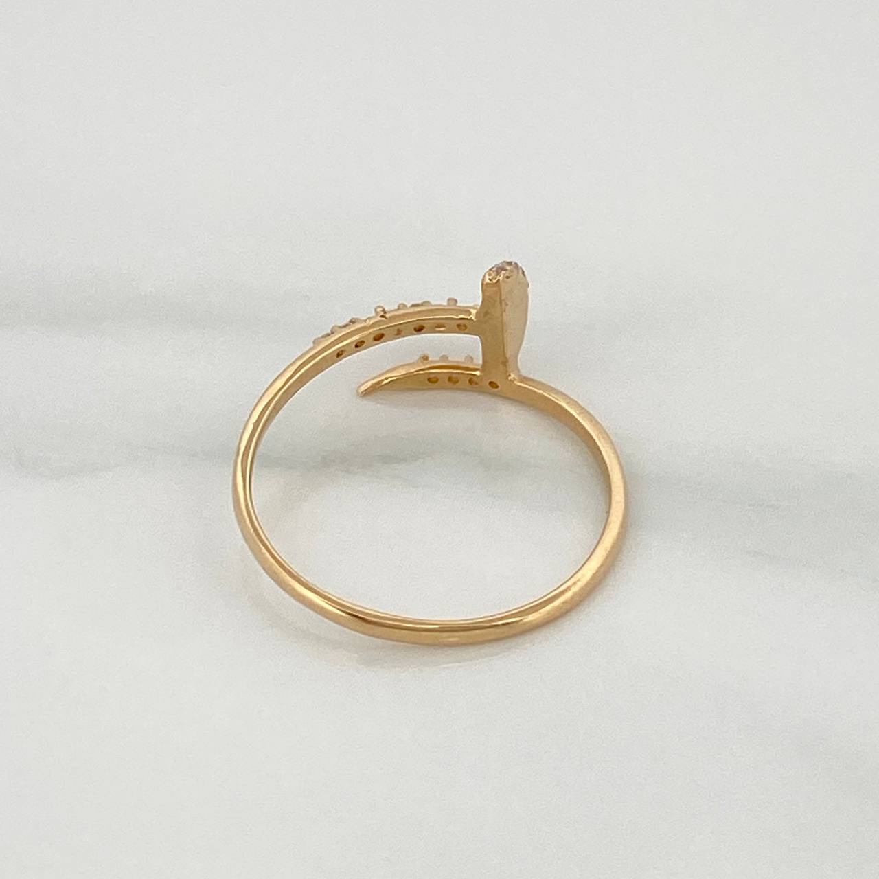 Anillo Clavo 1.5gr / T7 1/4 / Oro Amarillo 18K %