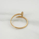 Anillo Clavo 1.5gr / T7 1/4 / Oro Amarillo 18K %
