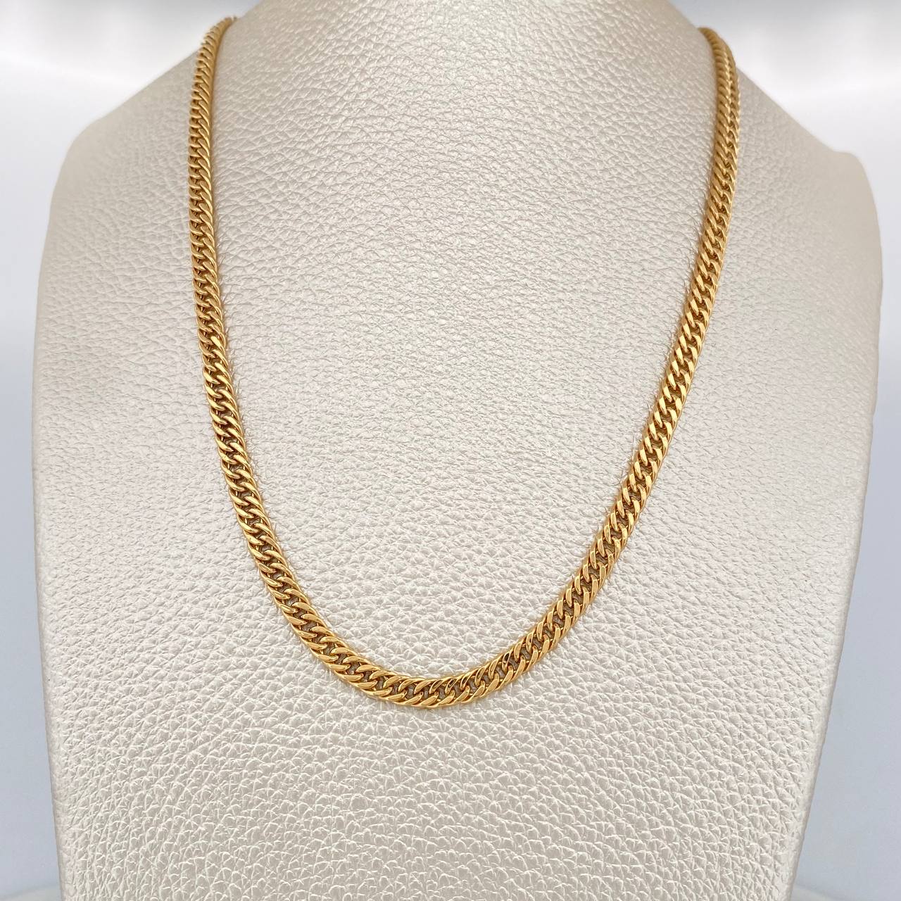 Cadena Cubana Reticulada 11.85gr / 60.5cm / 3.8mm Oro Amarillo +3 18K %