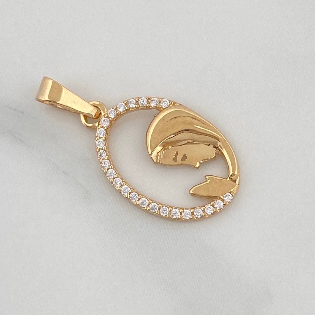 Dije Virgen Maria 1.05gr / 2.5cm / Oro Amarillo 18K %