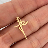 Dije Cruz Fe 0.9gr / 2.2cm / Oro Amarillo 18K %