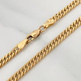 Cadena Cubana Reticulada 11.85gr / 60.5cm / 3.8mm Oro Amarillo +3 18K %