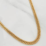 Cadena Cubana Reticulada 11.85gr / 60.5cm / 3.8mm Oro Amarillo +3 18K %