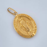 Dije Virgen Milagrosa 1.95gr / 3.1cm / Oro Amarillo 18K $