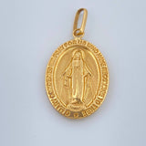 Dije Virgen Milagrosa 1.95gr / 3.1cm / Oro Amarillo 18K $