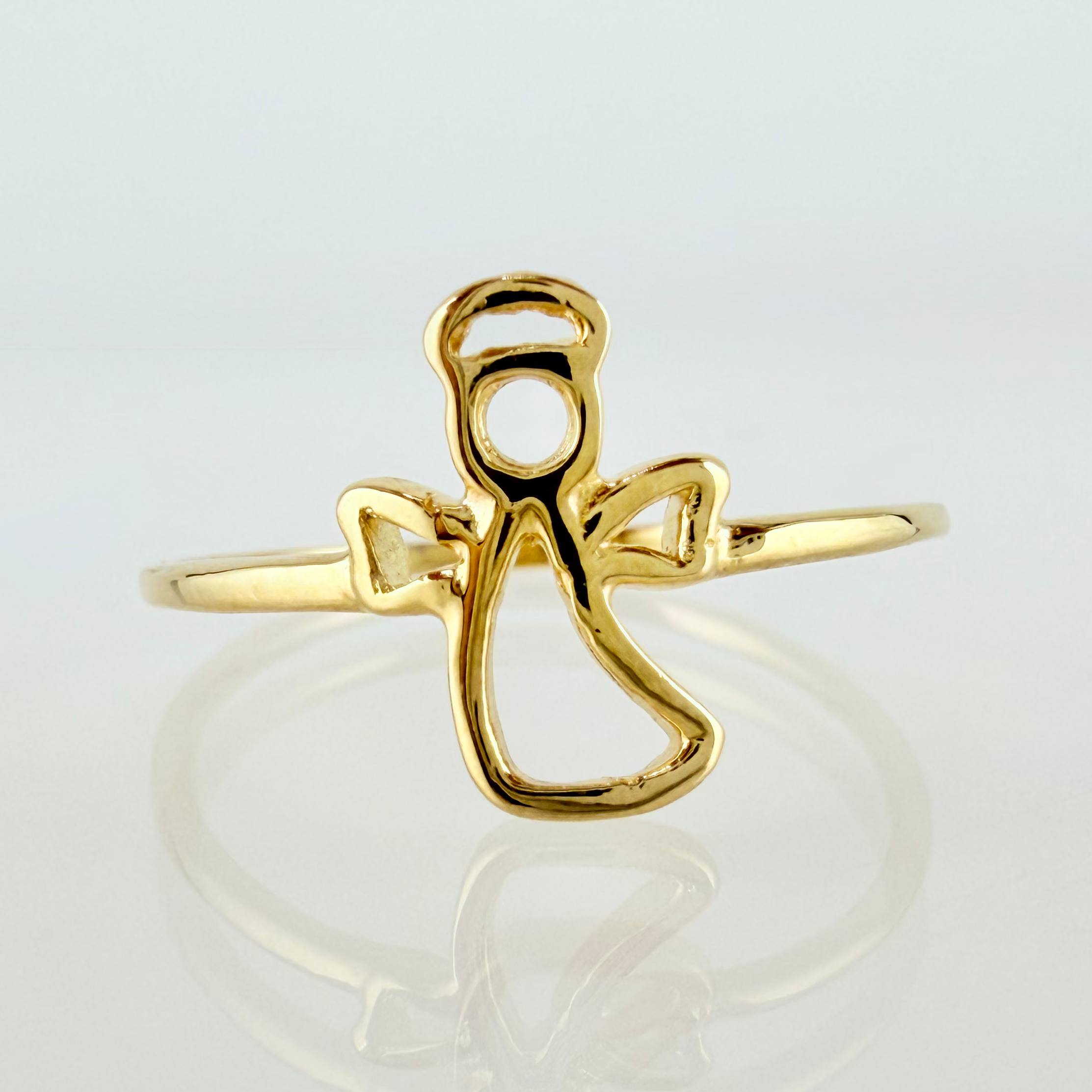 Anillo  Angel 1.05gr / T6 / Oro Amarillo 18K ©