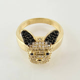Anillo Perro 5.35gr / T7 3/4 / Oro Amarillo 18K *