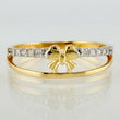 Anillo Moño Doble 1.9gr / T7 1/2 / Oro Amarillo 18K *