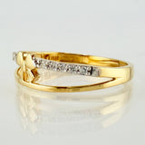 Anillo Moño Doble 1.9gr / T7 1/2 / Oro Amarillo 18K *