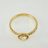 Anillo Halo 2.35gr / T8 1/2 / Oro Amarillo 18K