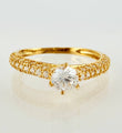 Anillo Solitario Churumbela 2.05gr / T7 3/4 / Oro Amarillo 18K *