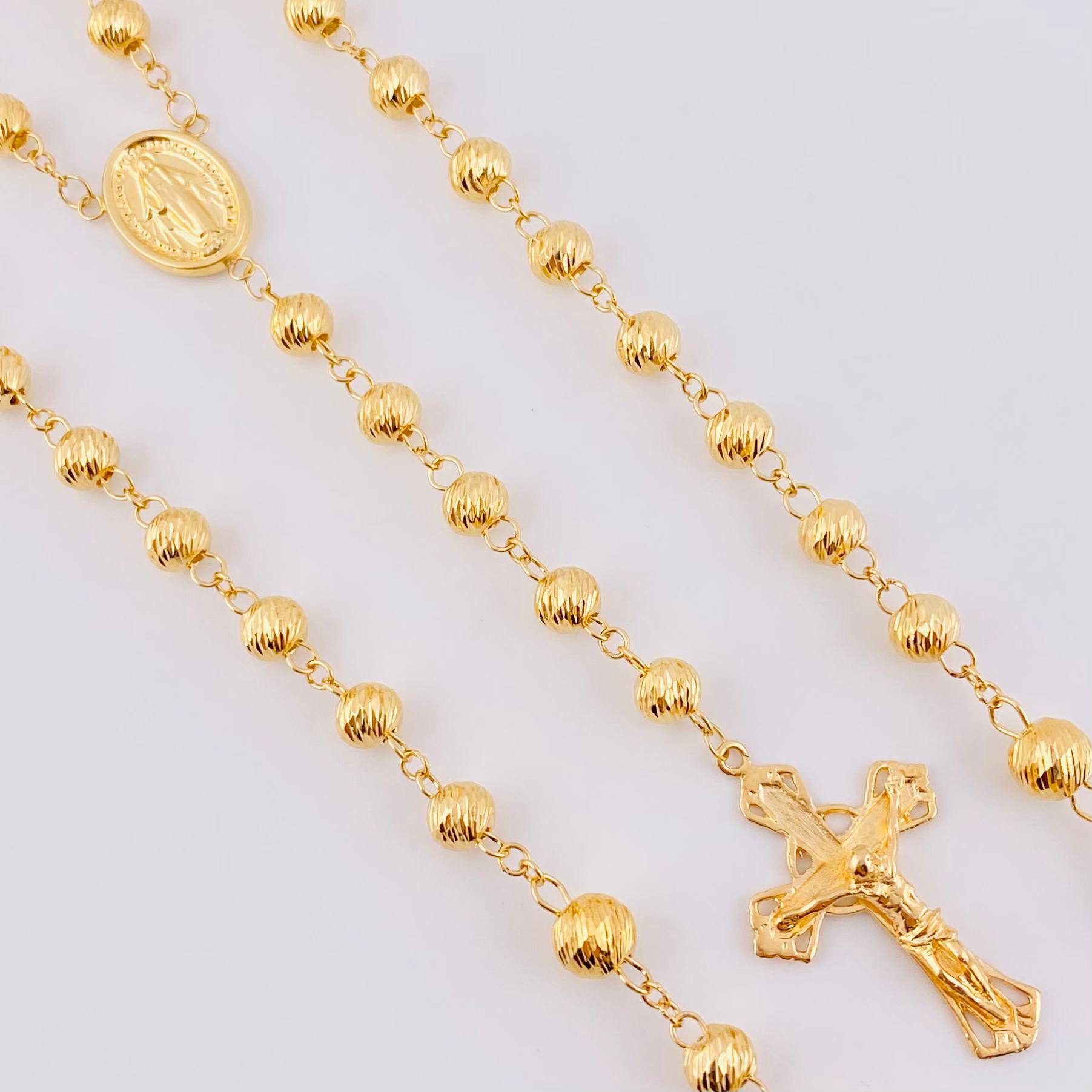 Rosario Virgen Milagrosa 23g / 65cm / 6mm Oro Amarillo 18K
