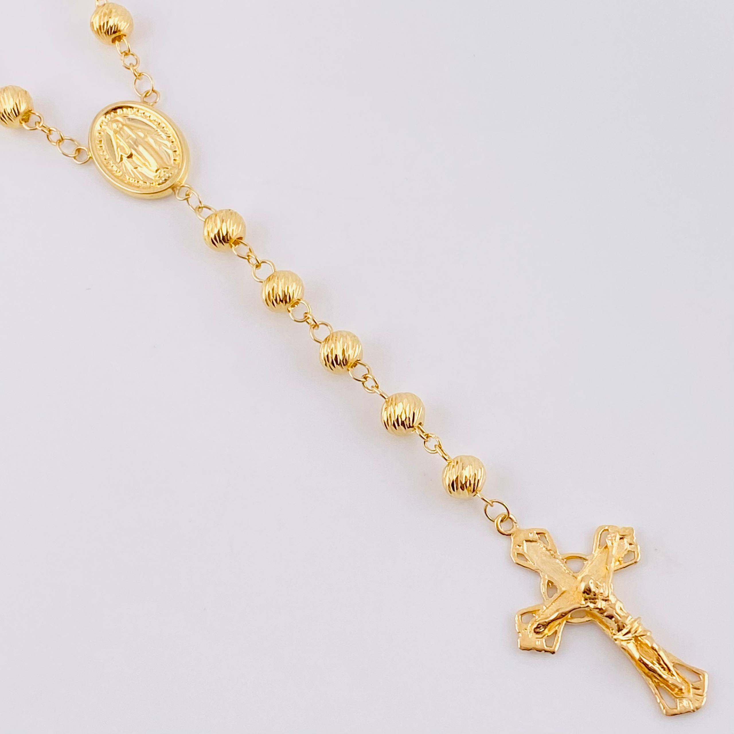 Rosario Virgen Milagrosa 23g / 65cm / 6mm Oro Amarillo 18K