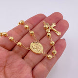 Rosario Virgen Milagrosa 13.5g / 60cm / 5mm Oro Amarillo 18K