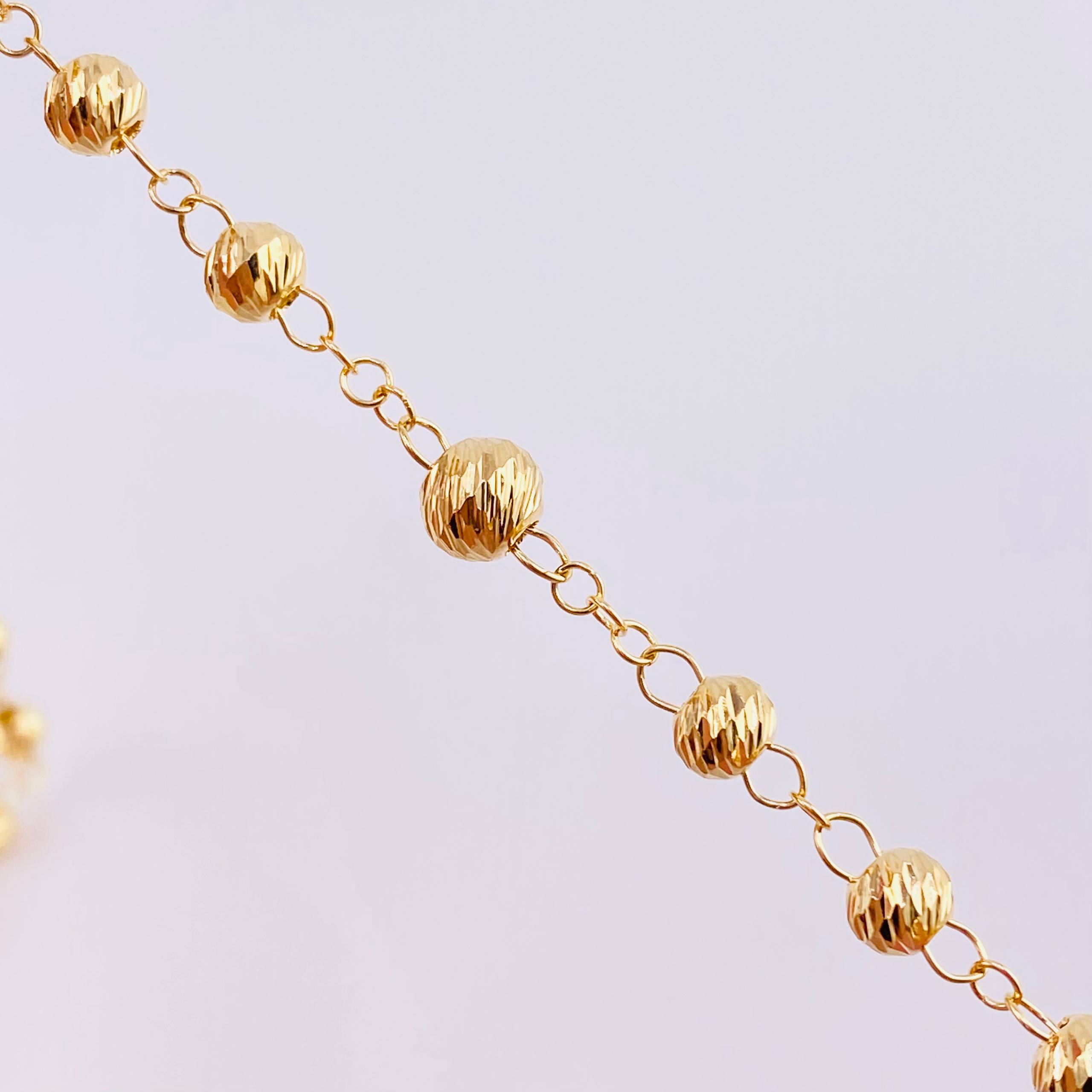 Rosario Virgen Milagrosa 14.8g / 60cm / 5mm Oro Amarillo 18K
