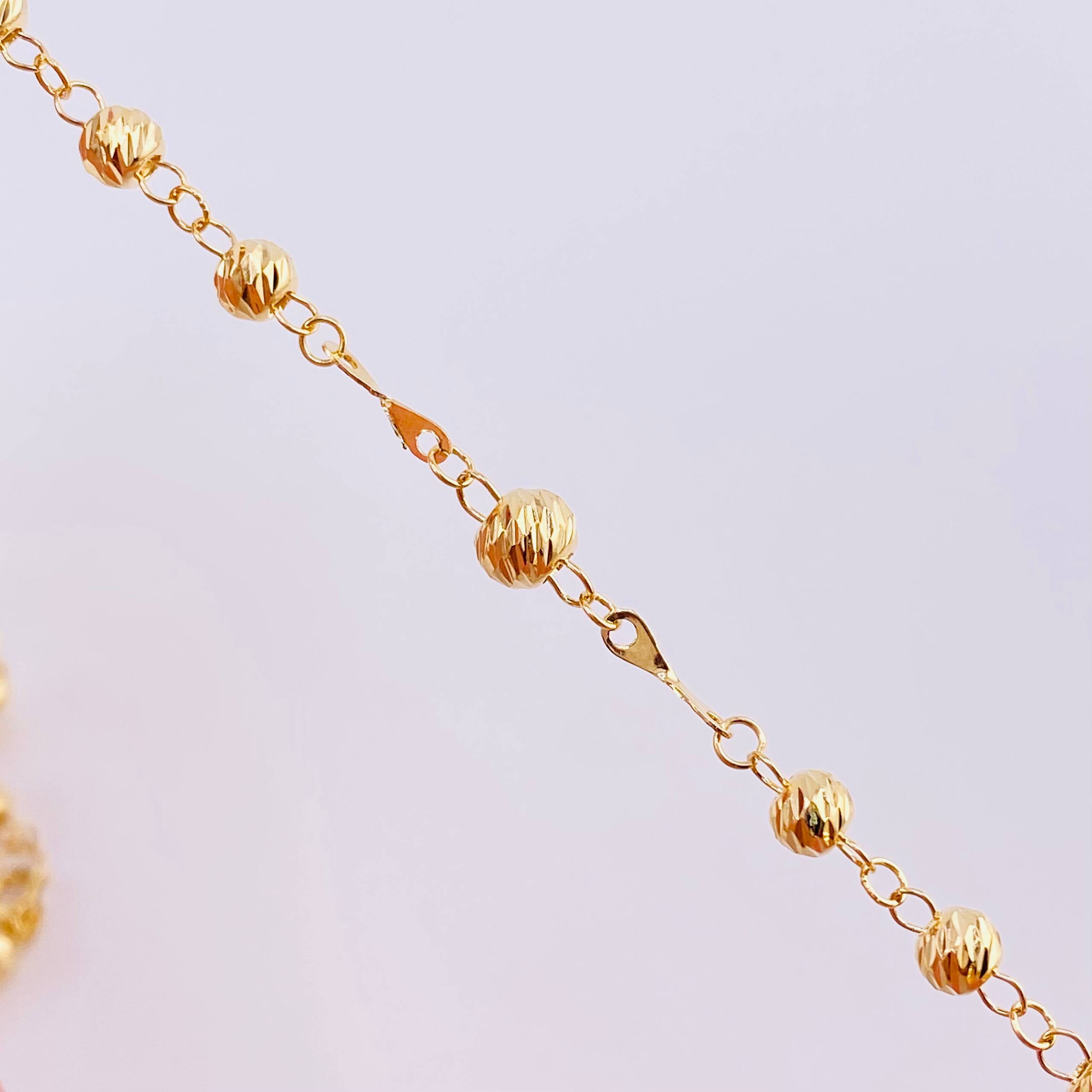 Rosario Virgen Milagrosa 10g / 60cm / 4mm Oro Amarillo 18K