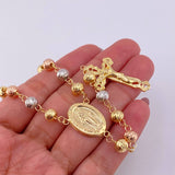 Rosario Virgen Milagrosa 22.9g / 65cm / 6.2mm Tres Oros 18K
