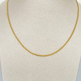 Cadena Cubana 3gr / 60cm / 1.78mm Oro Amarillo +1 18K %