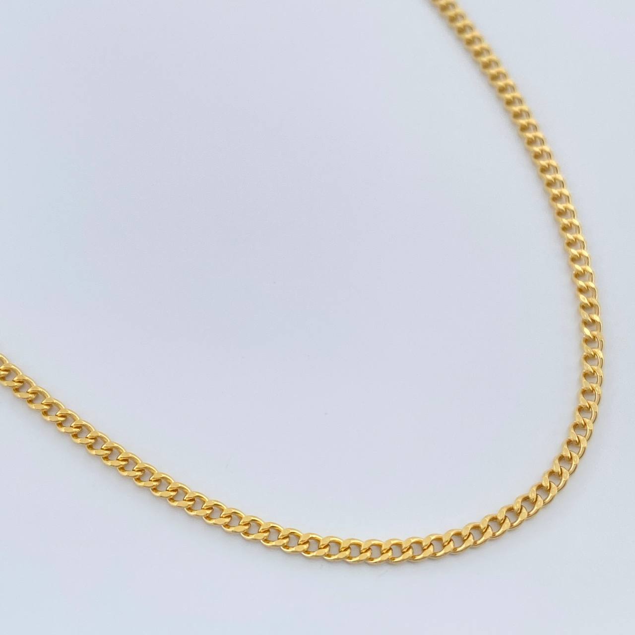 Cadena Cubana 3gr / 60cm / 1.78mm Oro Amarillo +1 18K %